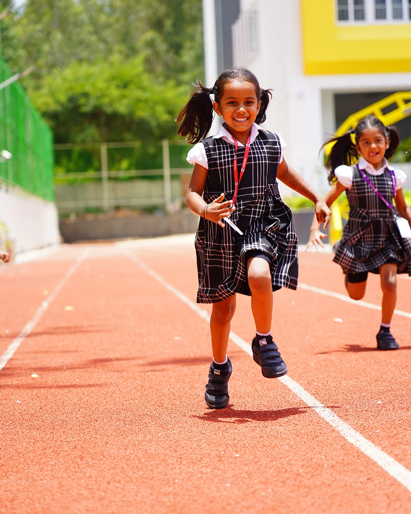Primary students at New Horizon International School, Bangalore