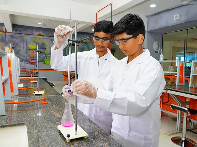 Science laboratory experiment at NHIS