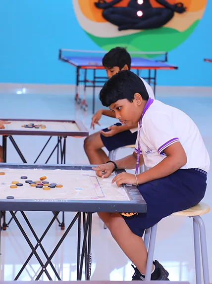 Secondary students during a practical session
