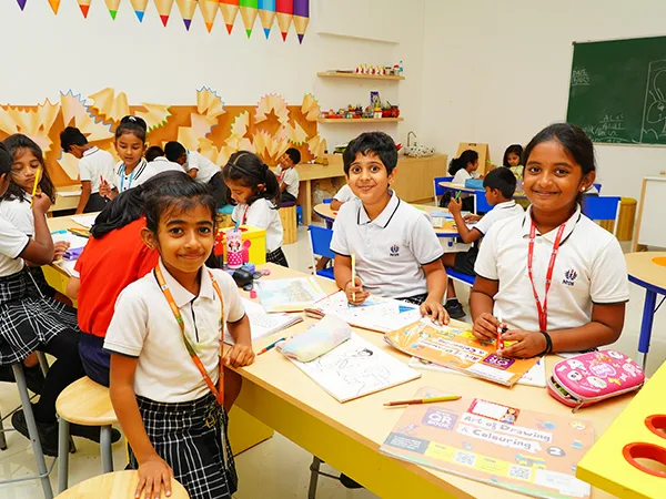 A vibrant art and drawing classroom at NHIS