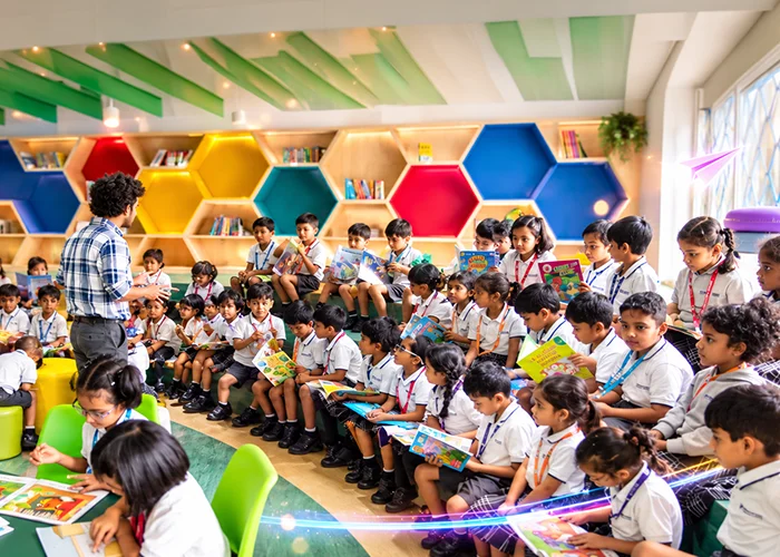 NHIS library and collaborative learning spaces in North East Bengaluru
