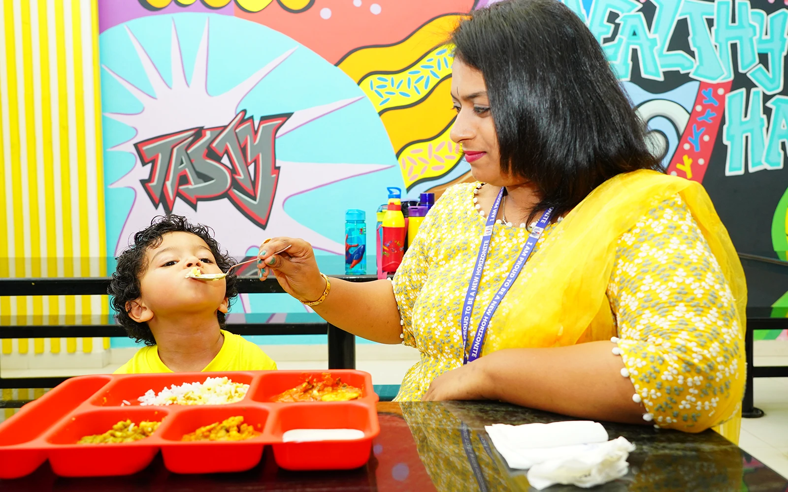 Cafeteria at New Horizon International School