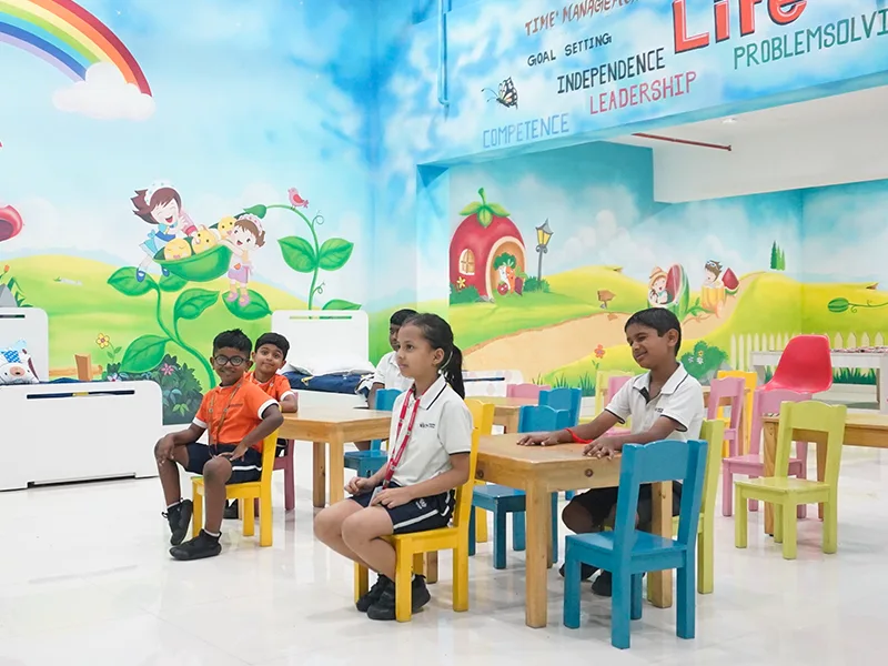 Students in the life skills classroom